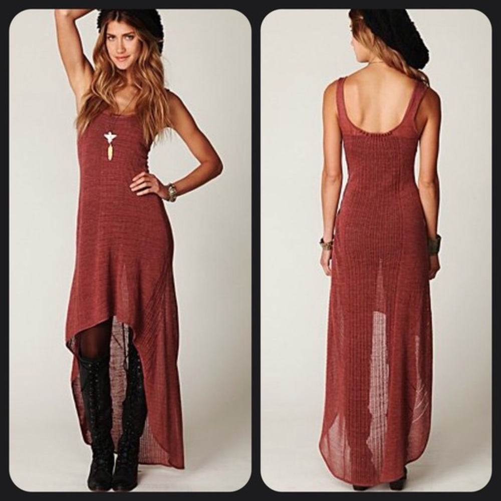 Free People high low maxi dress - Size M
